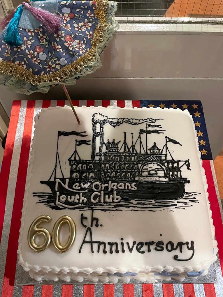 An iced fruit cake, enough for 60+ people was made by Club member Gay Crawford